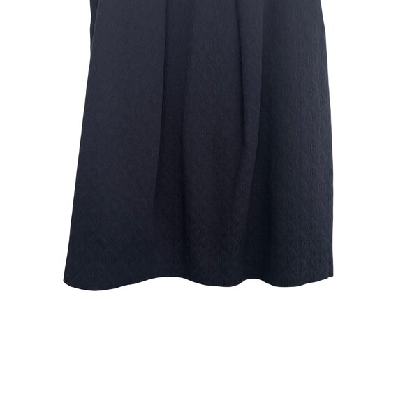 ZARA XS Navy A-Line Tapestry Fabric Skirt Pleats - Picture 10 of 14